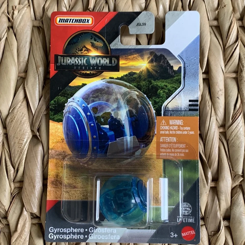 Jurassic World Rebirth Gyrosphere JurassicWorld Matchbox Gyro Sphere Toy Car New